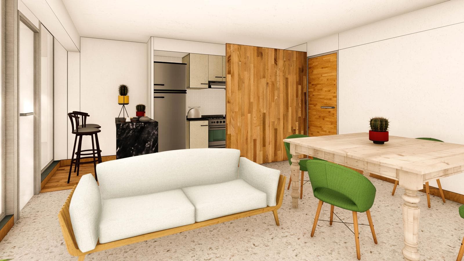 Departamento de un dormitorio en Santo Tome - 1