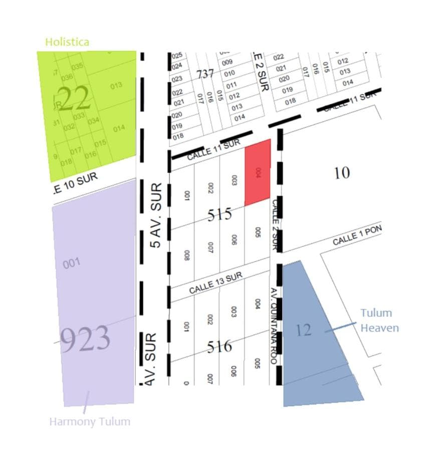 Lote en la 5a avenida Tulum de 1150 m2, se aceptan permutas - 1