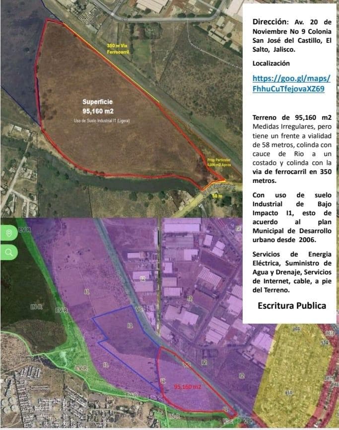 Terreno en San José del Castillo, El Salto. - 1