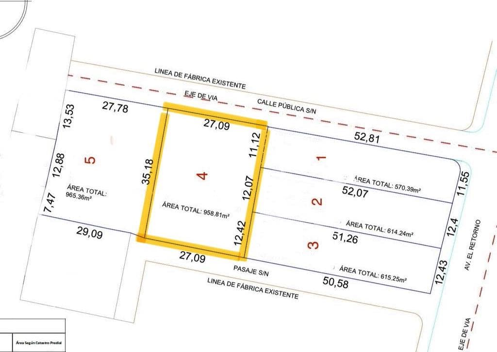 IBARRA 948 M2 EN VENTA TERRENO AV. EL RETORNO - 1