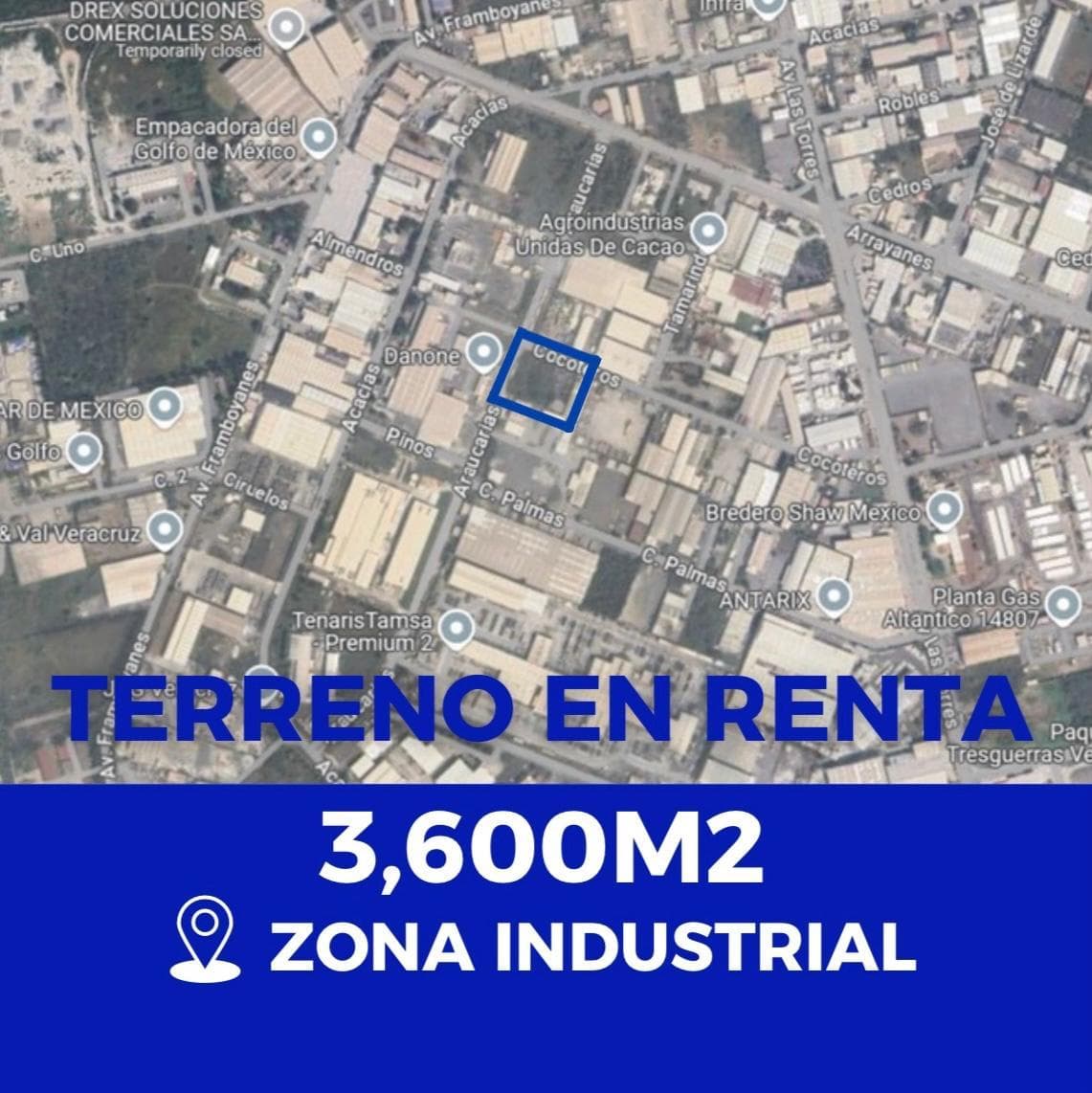 Terreno en Renta de 2,400m2 en Zona Industrial - 1