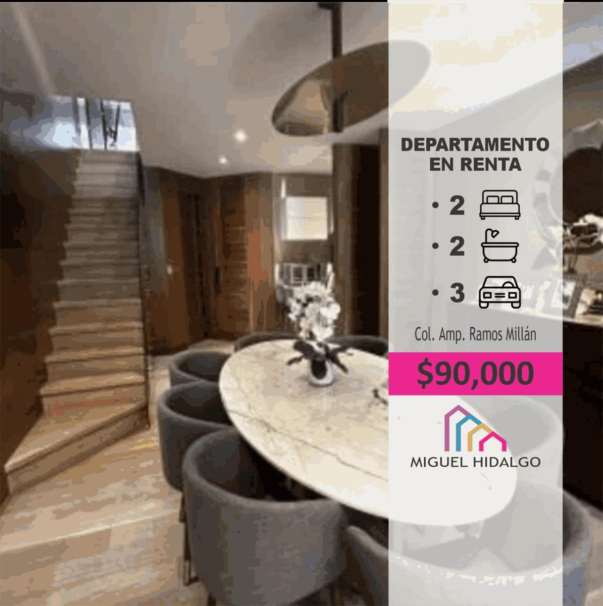 Departamento en renta en Lamartine , Polanco, Miguel Hidalgo - 1