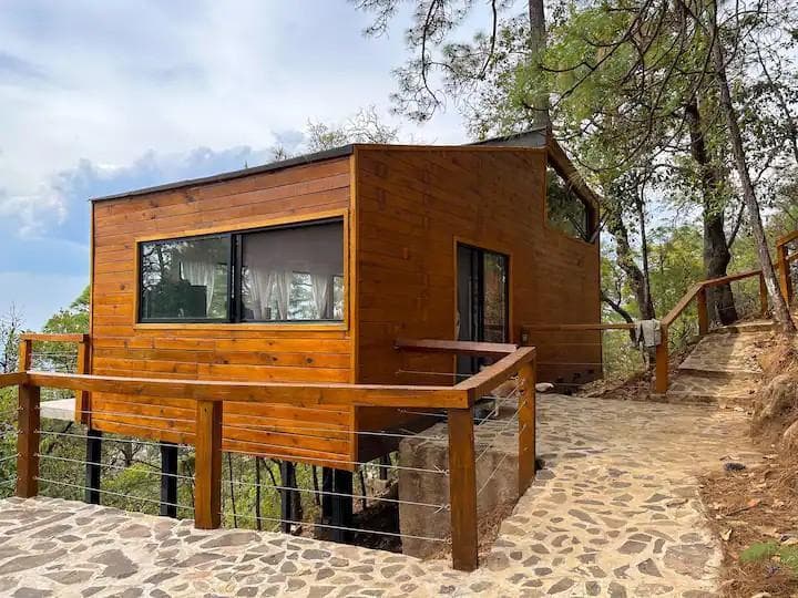 TERRENO CON CABAÑA EN VENTA, RESIDENCIAL CAMPESTRE EL TIGRE MAZAMITLA - 1
