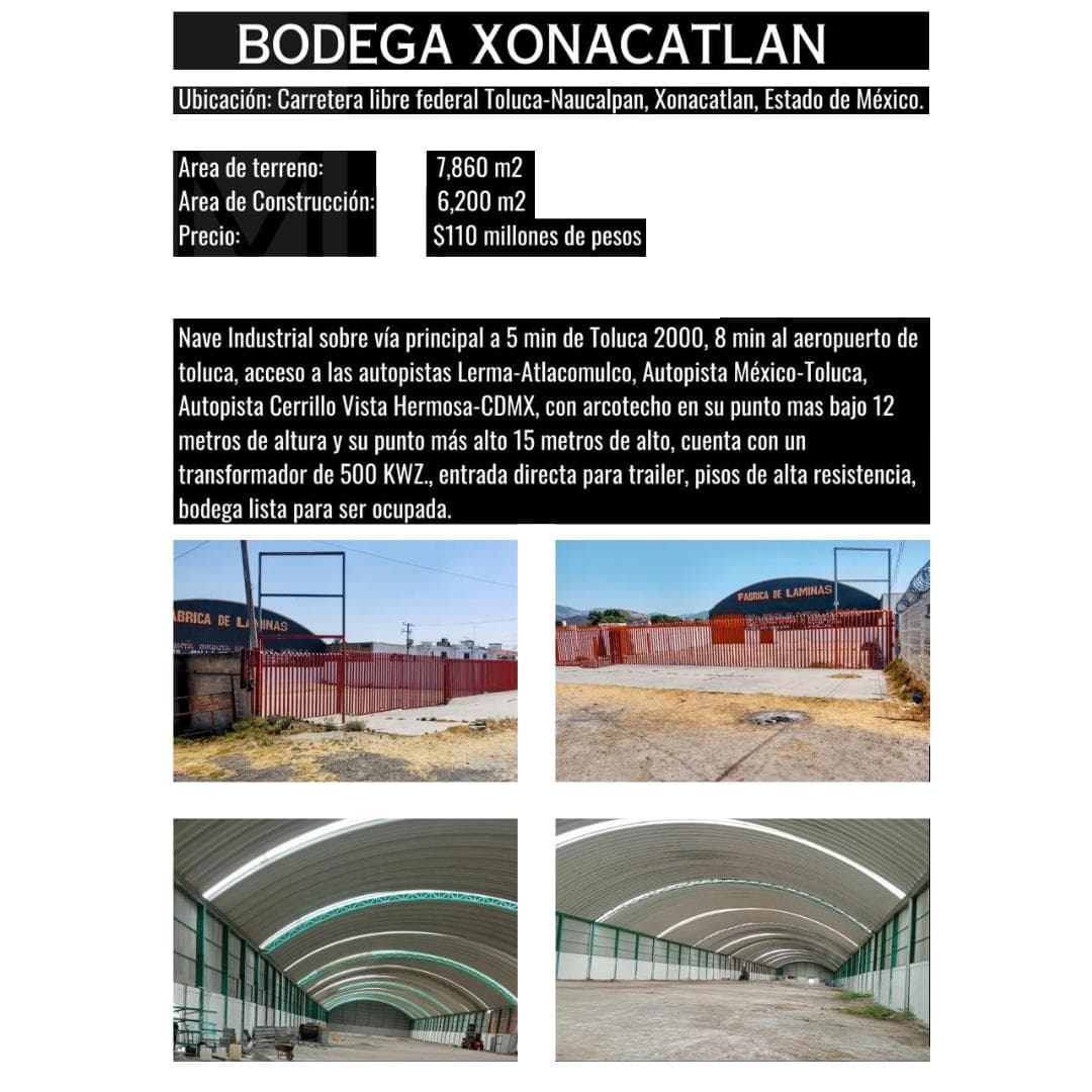 Bodega en Venta Xonacatlan - 1