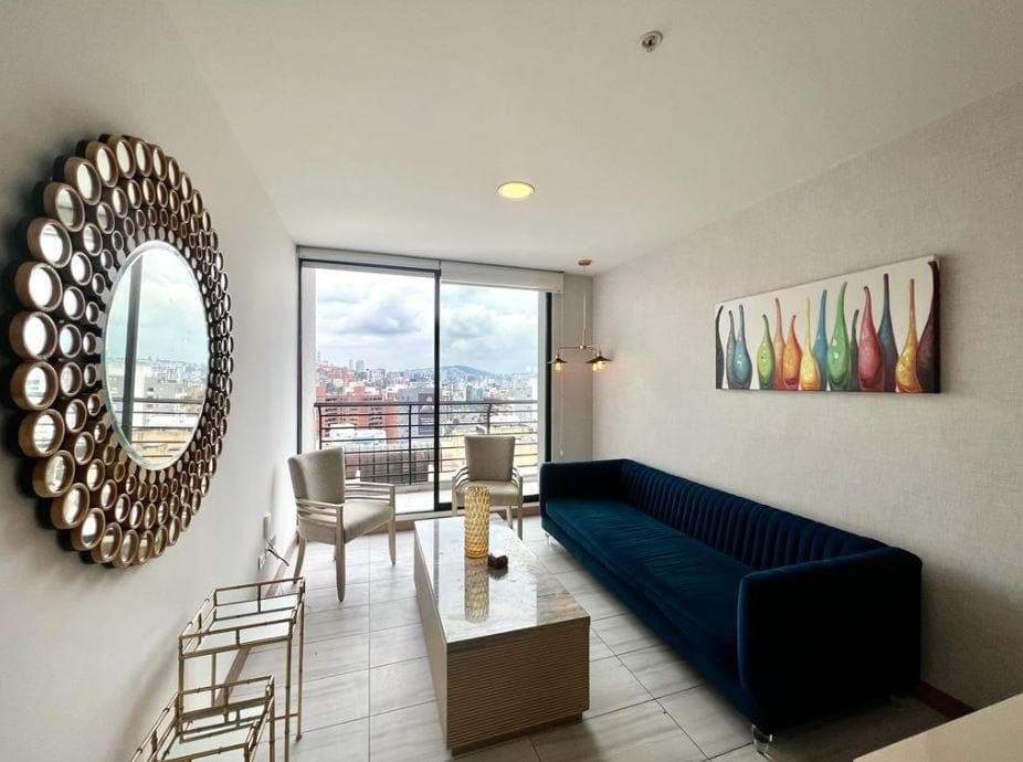 MV- LA CAROLINA, EN RENTA Y VENTA DPTO 90 m2, 2D AMOBLADO, BALCON E INTERNET EDIFICIO ATELIER - 1