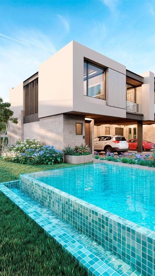 Casa en venta NO adosada, 3 dormitorios con baño, piscina, gimnasio, áreas verde - 1