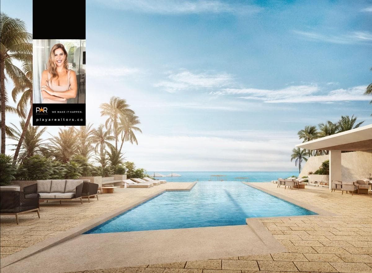 Departamento con 3 Recámaras de venta en Cozumel-Terraza y vista al mar - 1