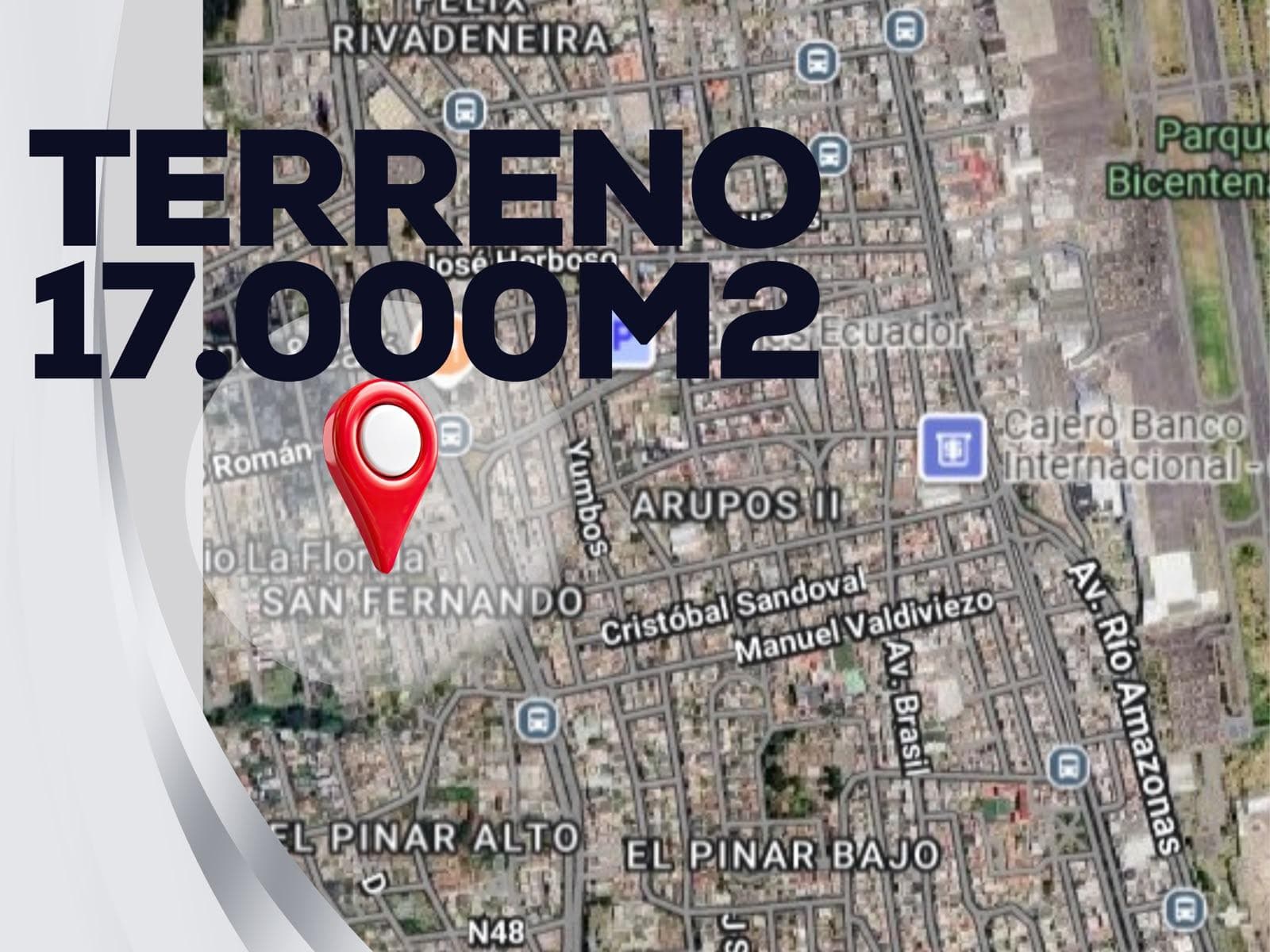 Terreno para Proyecto *Aceptamos Sociedad* Av. Occidental, Norte de Quito - 1