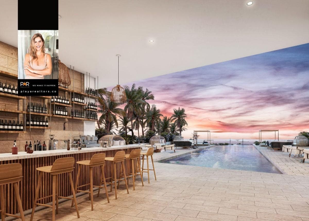 Departamento con 2 Recámaras de venta en Cozumel-Terraza y vistas al paraíso - 1