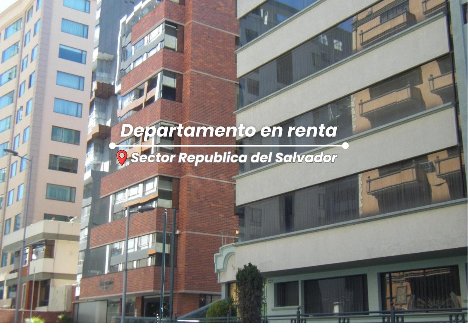 Departamento en renta de 2 habitaciones, 2 parqueaderos - Sector República del Salvador - 1