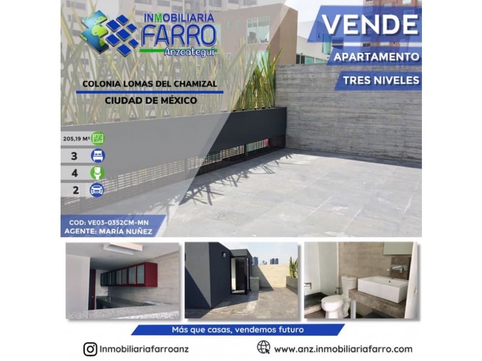 EN VENTA APARTAMENTO CIUDAD DE MEXICO VE03-0352CM-MN - 1
