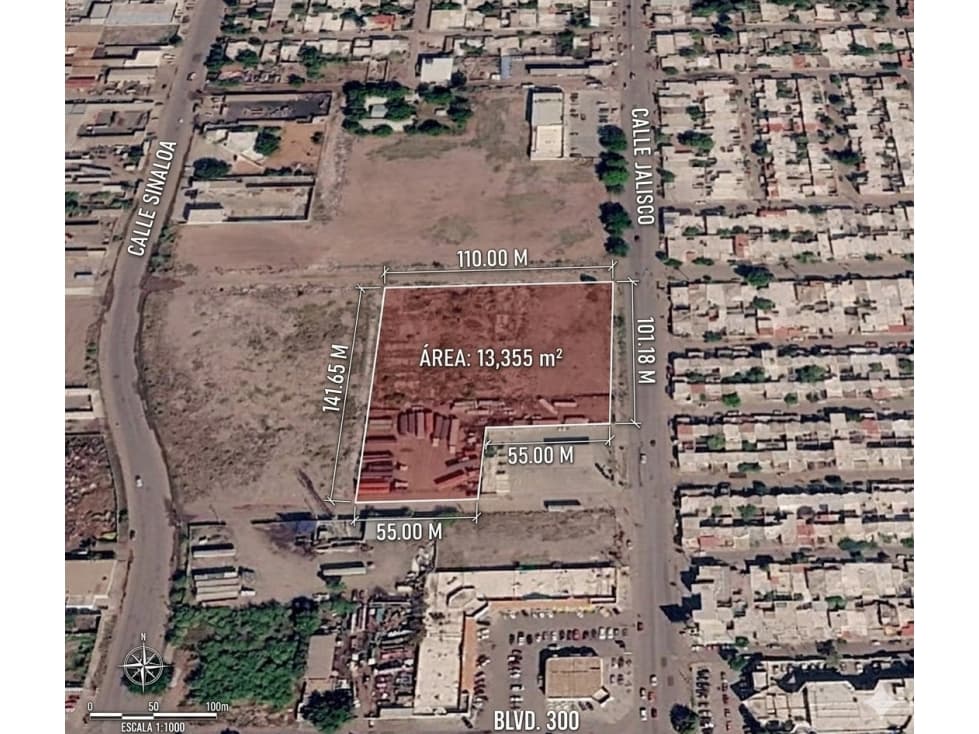 SE VENDE TERRENO C. JALISCO EN CD. OBREGÒN, SONORA. - 1