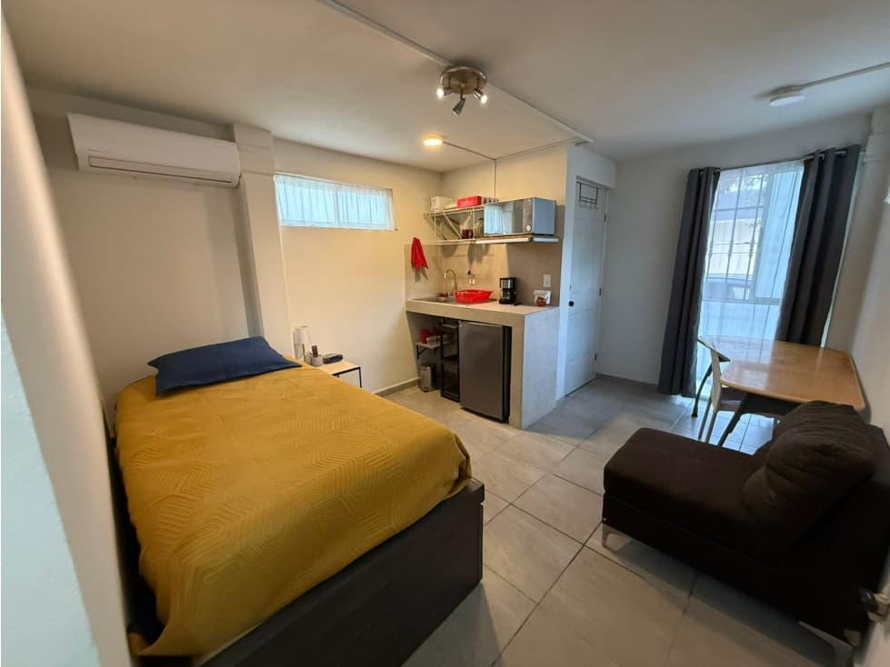 LOFT AMUEBLADO EN RENTA GUADALUPE FAISANES EL DORADO INCLUYE SERVICIOS - 1