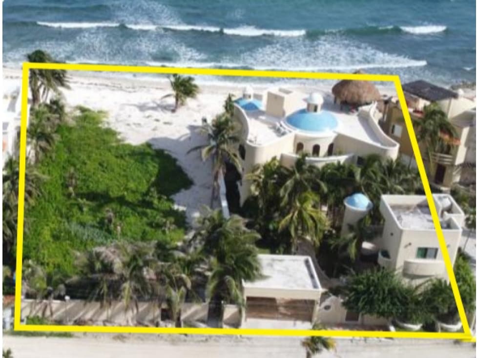 2000 M2 DE TERRENO Y VILLA DE LUJO FRENTE AL MAR EN TULUM - 1
