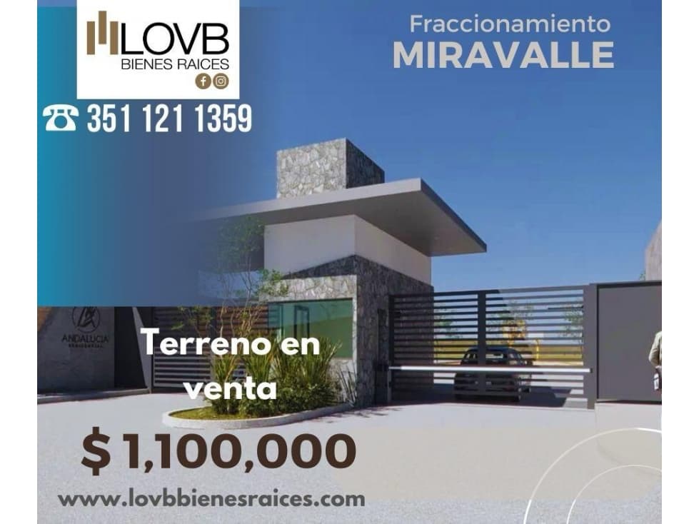 Terreno en Venta en Fraccionamiento Miravalle - 1