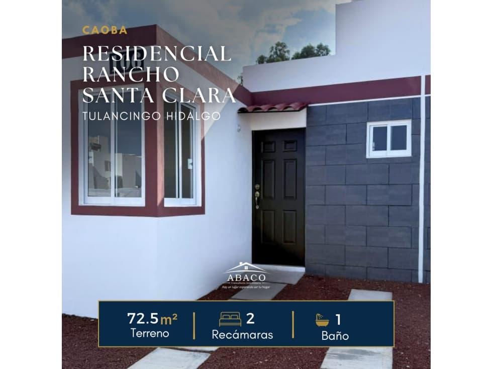 VENTA DE CASAS NUEVAS ECONOMICAS EN TULANCINGO, MODELO CAOBA - 1