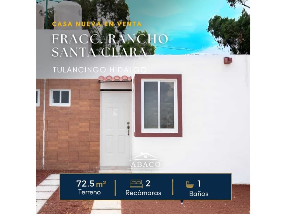 CASA MODELO CAOBA, EN FRACC. RANCHO SANTA CLARA, TULANCINGO. - 1