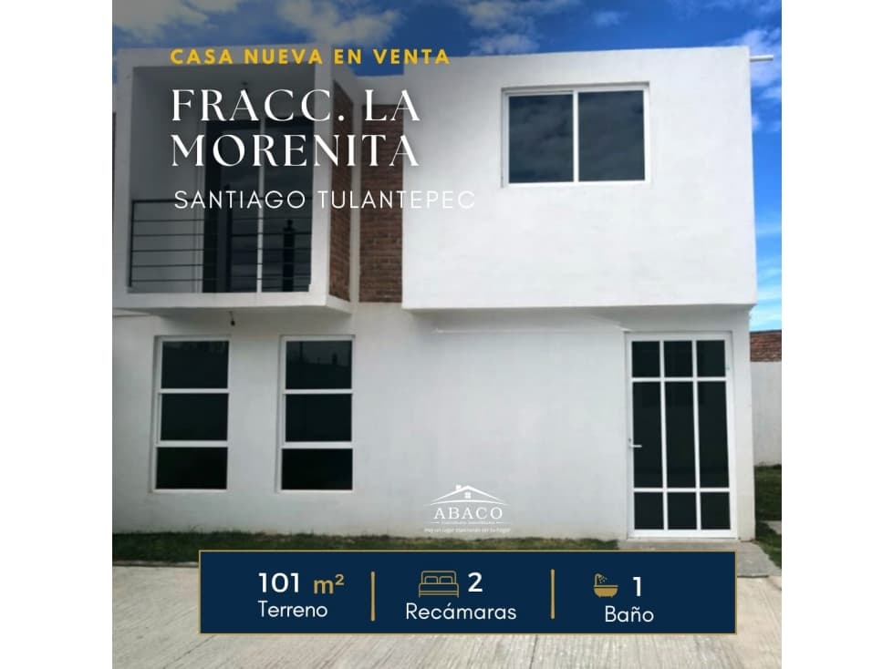 CASA NUEVA EN TULANCINGO, FRACC. LA MORENITA - 1