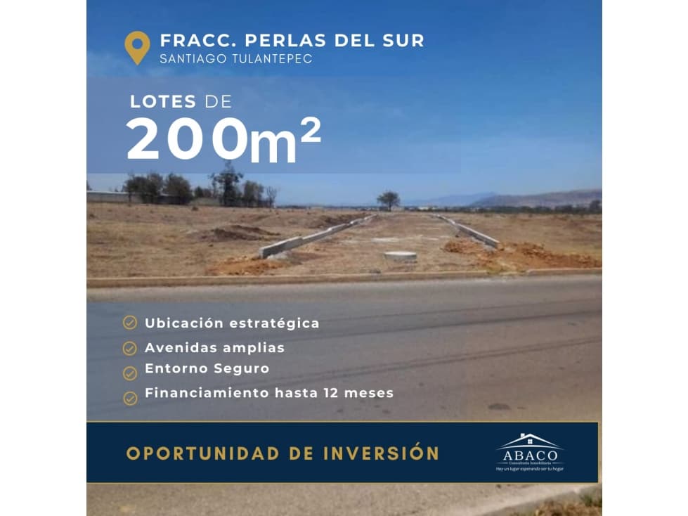 LOTES EN VENTA EN FRACC AMPLIACION LA PERLA DEL SUR EN SANTIAGO - 1