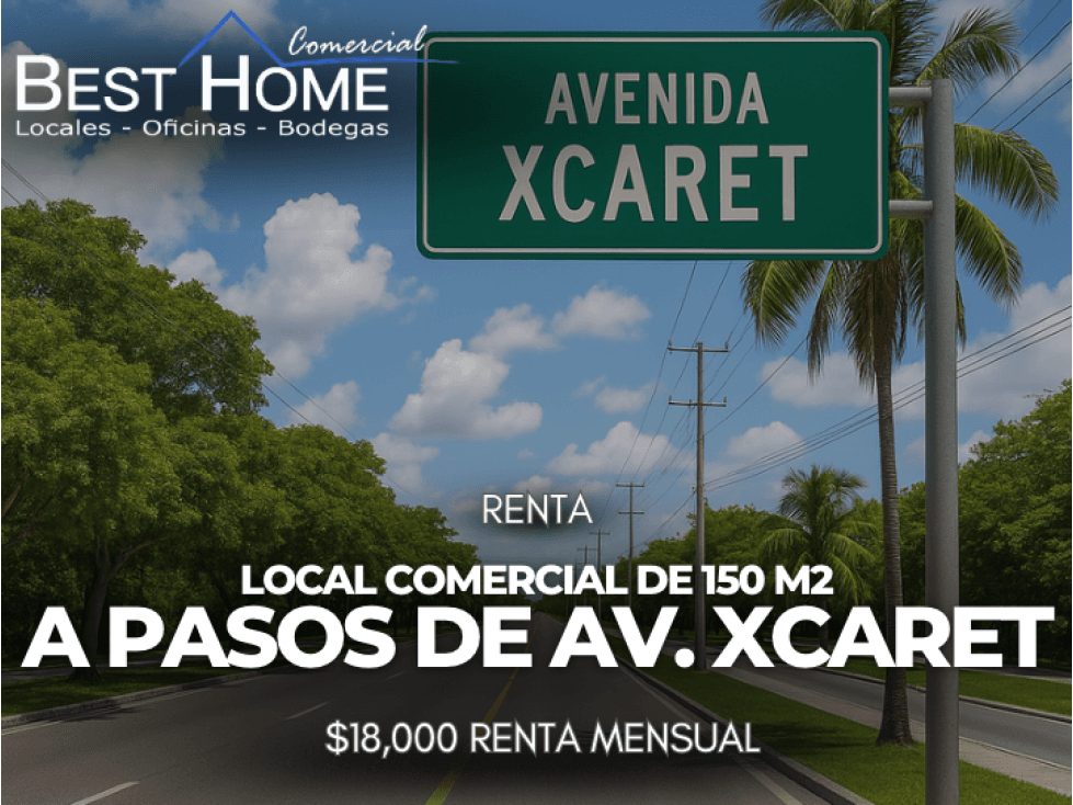 Se renta Local comercial de150m2 a pasos Av. XCARET - Cancún - 1