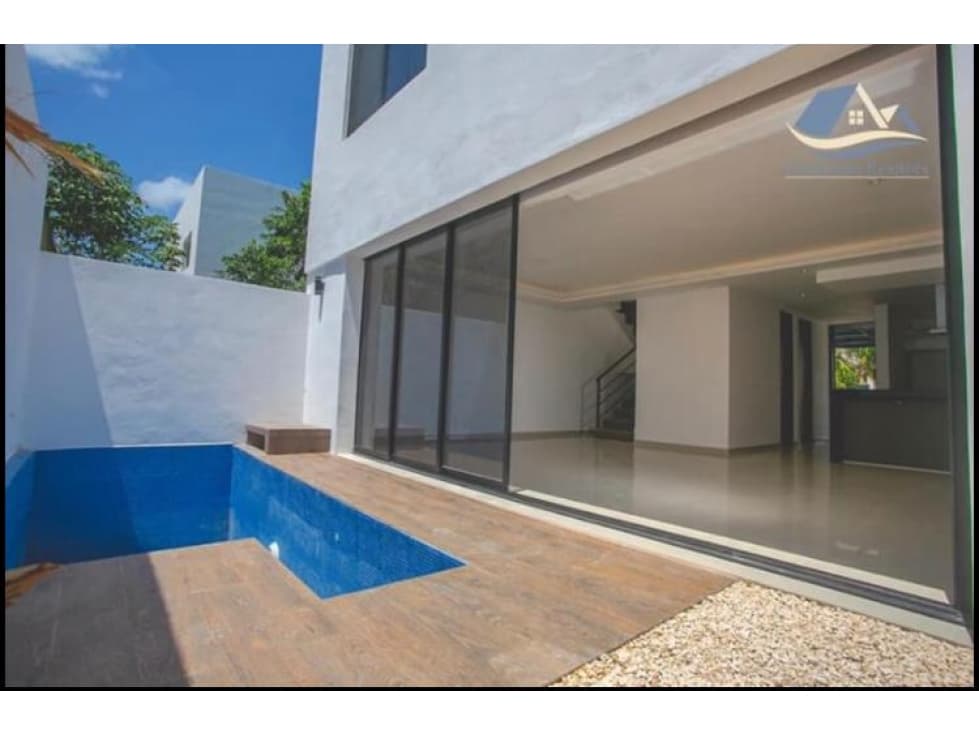 Casa en renta residencial AQUA Huayacan 3 rec cuarto de servicio - 1