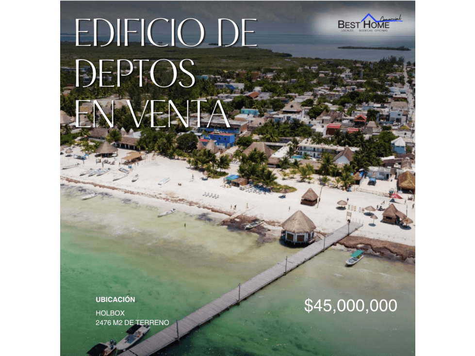 Edificio de Departamentos en Venta en Holbox A 100m del Mar - 1