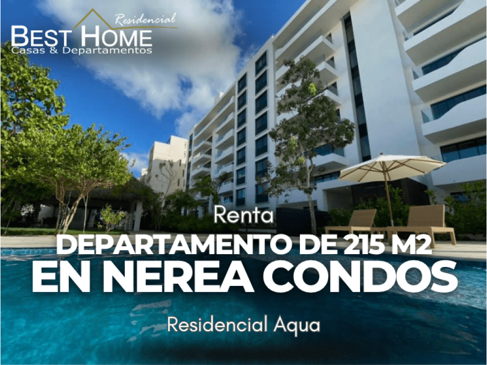 Se renta Departamento en residencial Aqua Nerea Condos - Cancún - 1