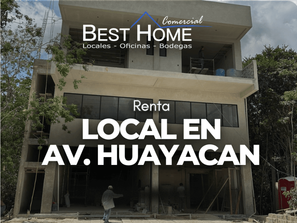 Renta Bodega/local Av. Huayacan Cancún, Q.Roo - 1