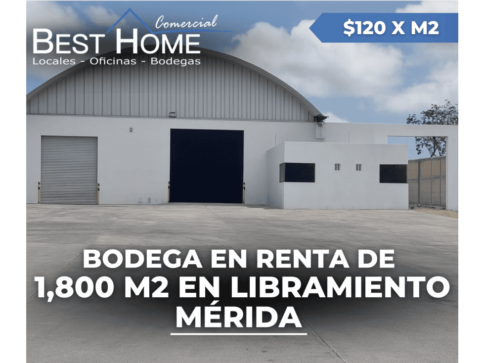 Se renta Bodega de 1,800 m² en Zona Industrial Cancún - 1