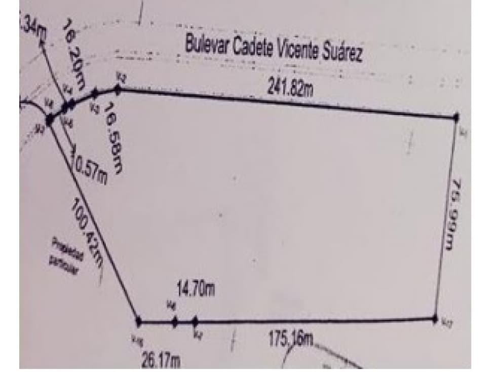 venta Terreno Sobre blvd. Cadete Vicente Suárez en Puebla - 1