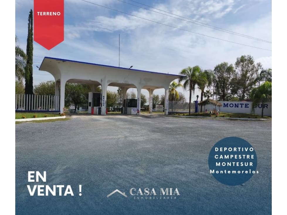 Terreno en Venta en Deportivo Campestre Monte Sur, Montemorelos, N.L. - 1