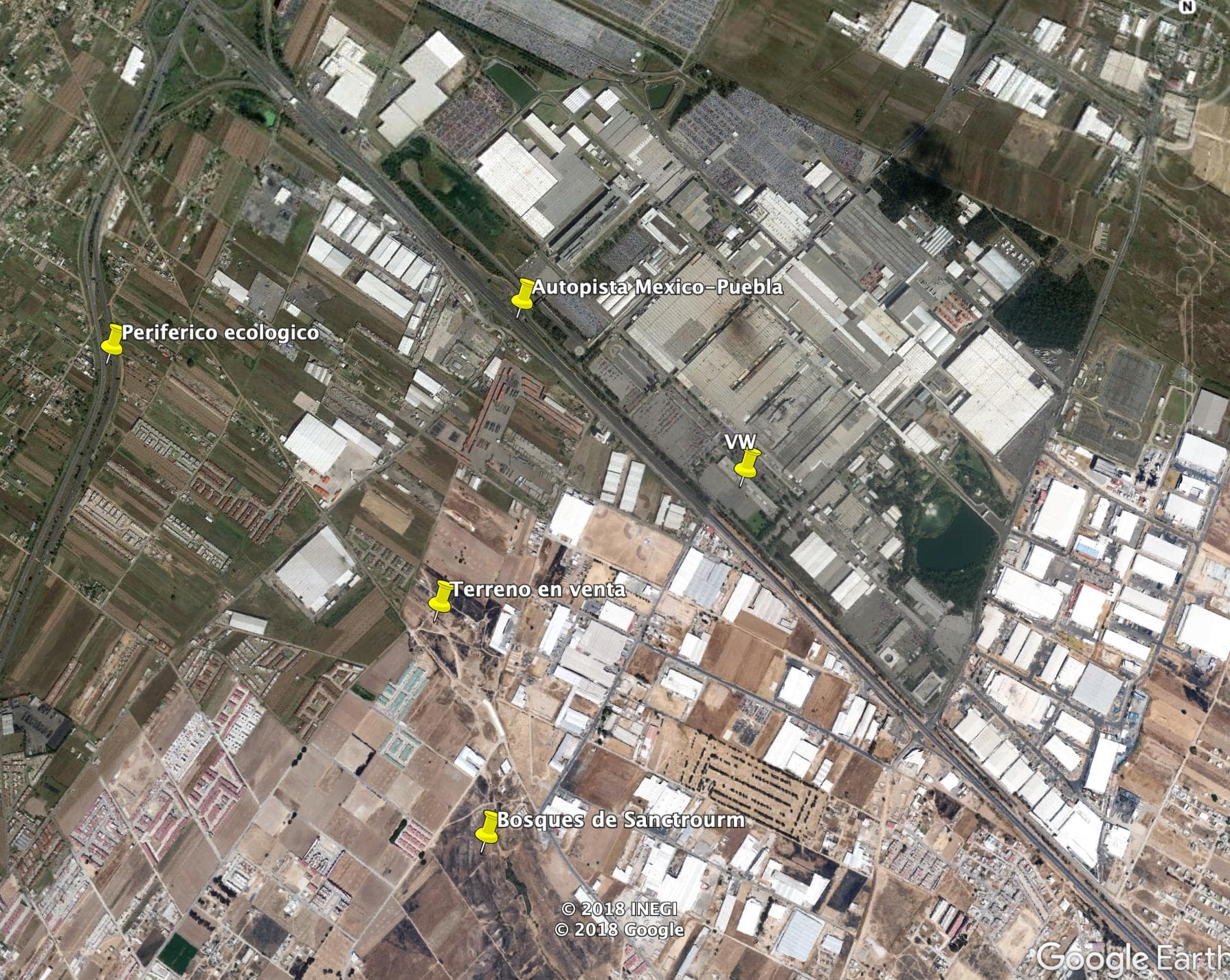 Terreno En Venta En Sanctorum Para Bodegas O Fraccionar - 1