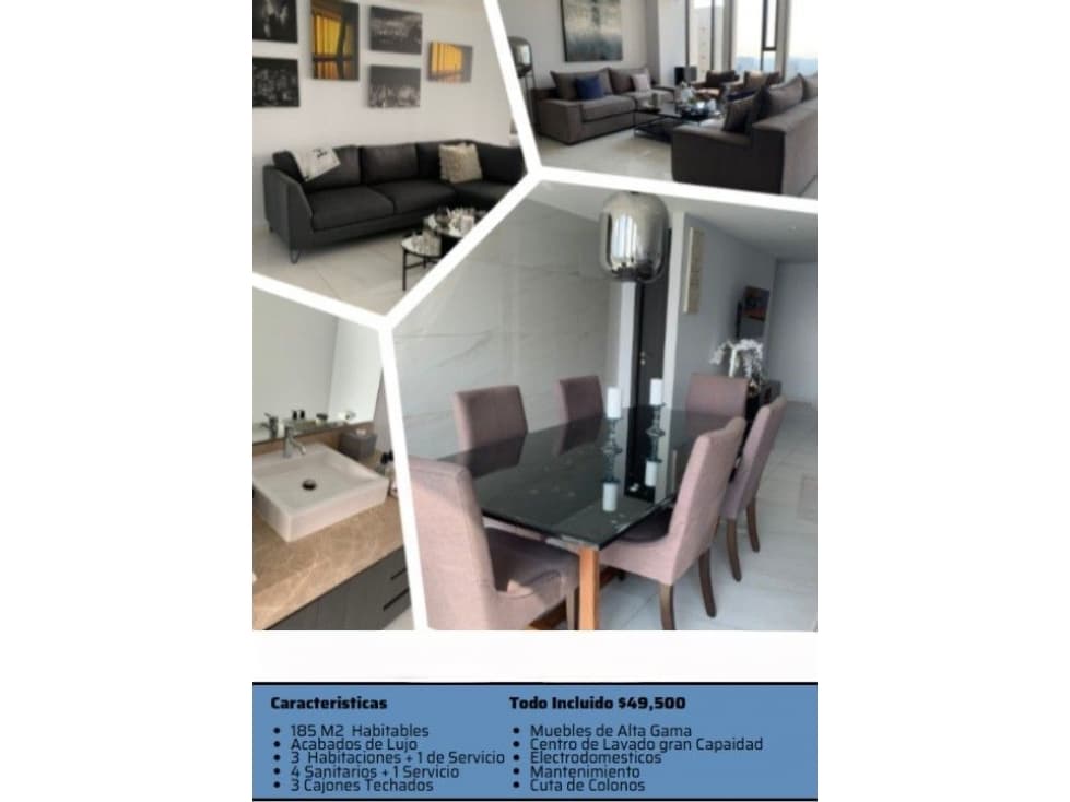 DEPARTAMENTO EN RENTA AVIVIA Bosque Real Country Club - 1
