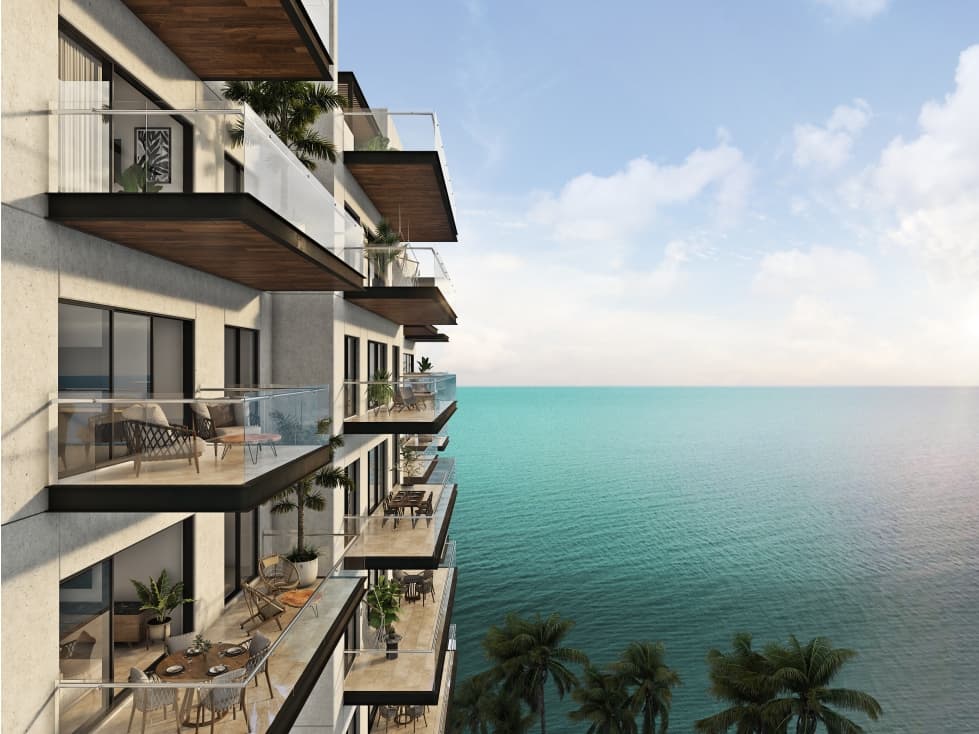 Venta de departamentos exclusivos Frente al Mar de Yucatán. - 1