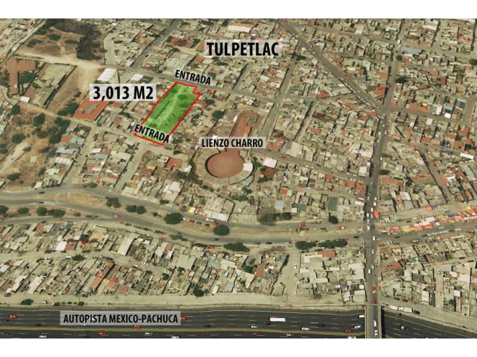 Se vende terreno en Tulpetlac, autop. Mexico-Pachuca. Todo o fracción. - 1