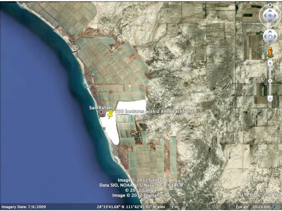 523 Hectáreas a la orilla del mar en Playa Sahuimaro Sonora - 1