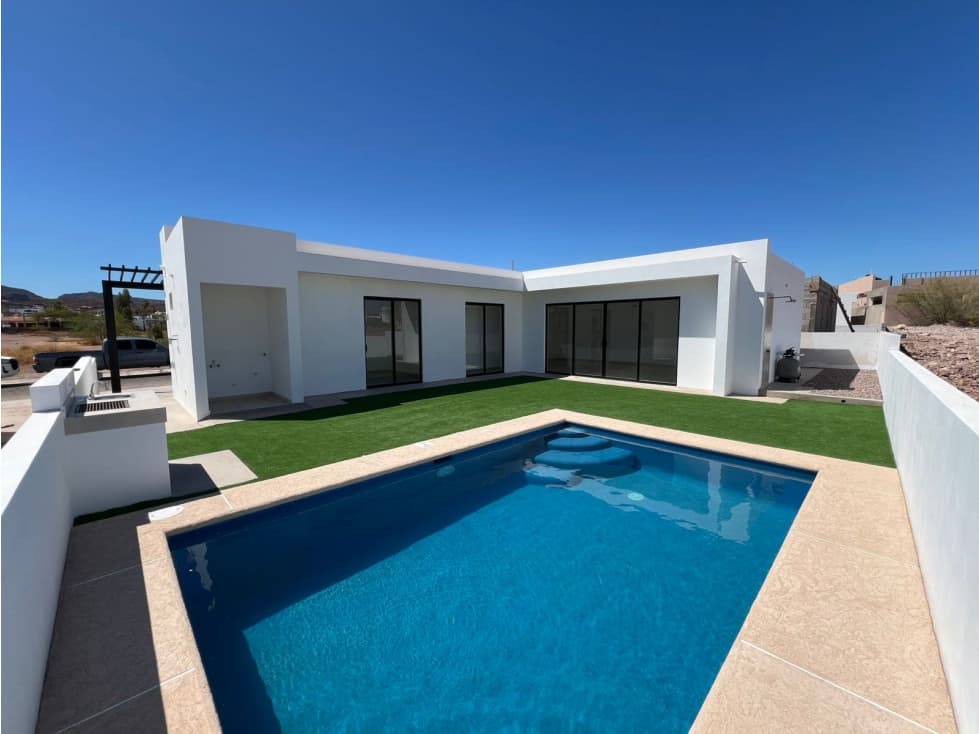 Casa nueva 1 piso 3 rec con alberca Country Club San Carlos Sonora - 1