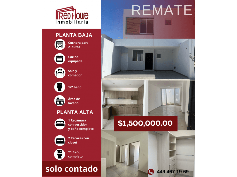 03182 SE VENDE REMATE DE CASA EN VILLA FONTANA, EXCLUSIVO CONTADO. - 1