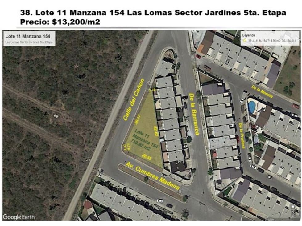 TERRENO EN VENTA ESQUINA EN JARDIN DE LAS LOMAS 720 M2 $ 9.500.000 - 1