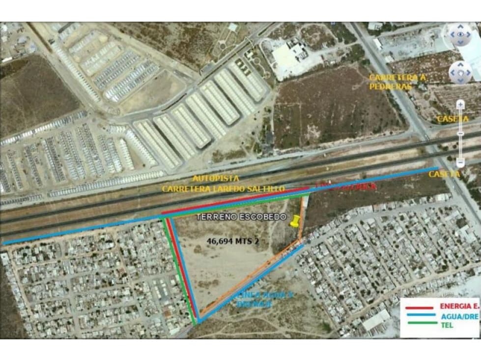 TERRENO EN VENTA DE 4.7 H EN AUTOPISTA LAREDO -SALTILLO KM # 23 - 1