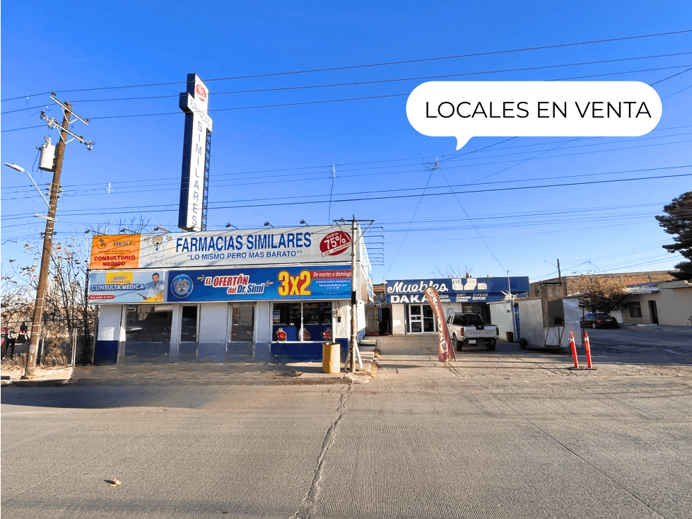 Locales en venta, Rentas Garantizadas. Col. San Antonio Juárez Chih. - 1