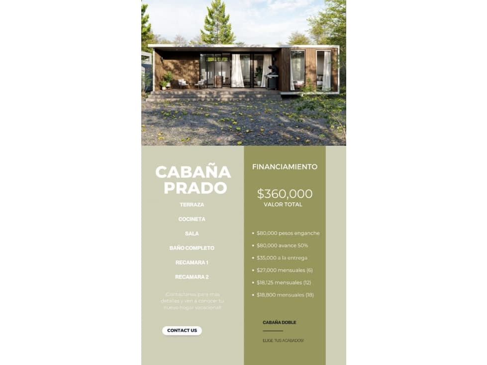 CONSTRUCCION DE CABAÑAS DE MADERA MODELO PRADO EN ENSENADA - 1