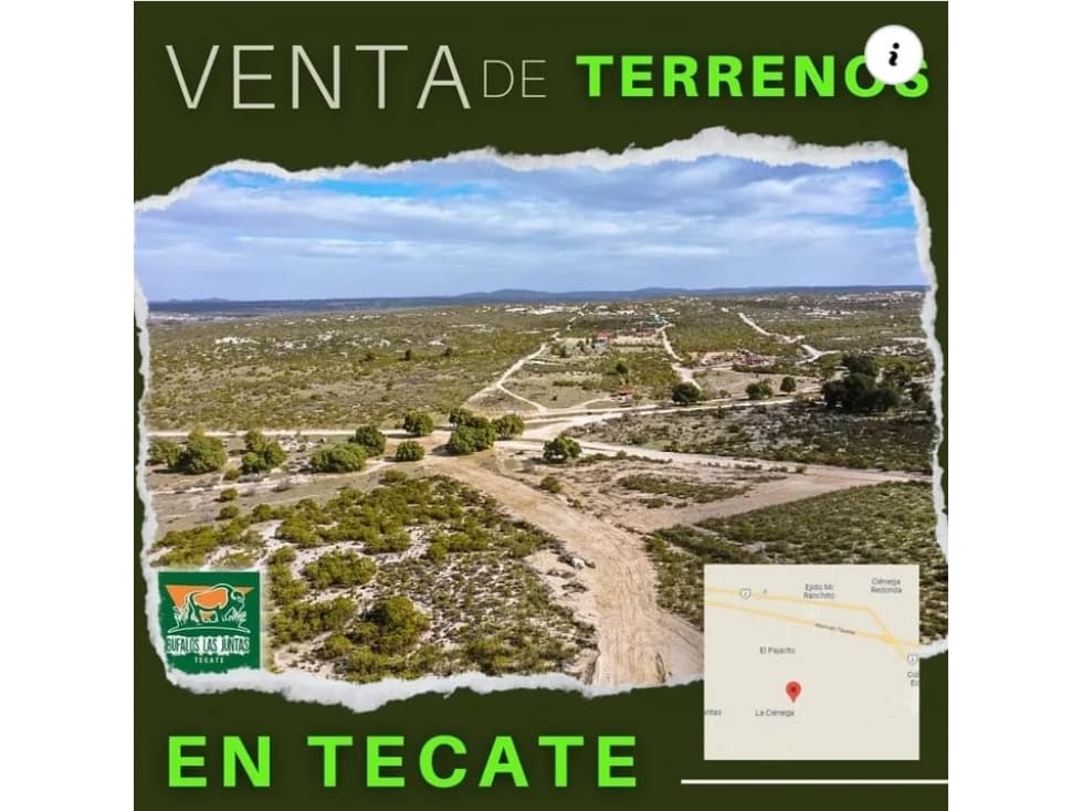 LOTES CAMPESTRES CERCA HACIENDA SANTA VERONICA Y LAS JUNTAS EN TECATE - 1