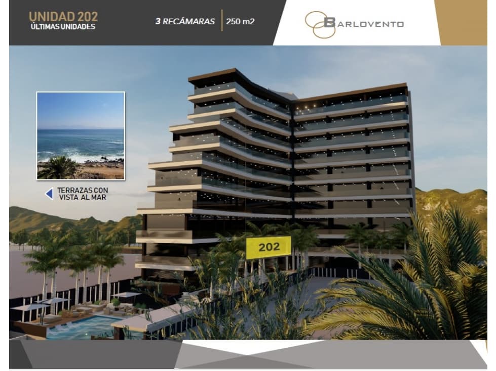 DEPTOS. NIVEL 1 EN PREVENTA EN TORRE BARLOVENTO ENSENADA DESDE - 1