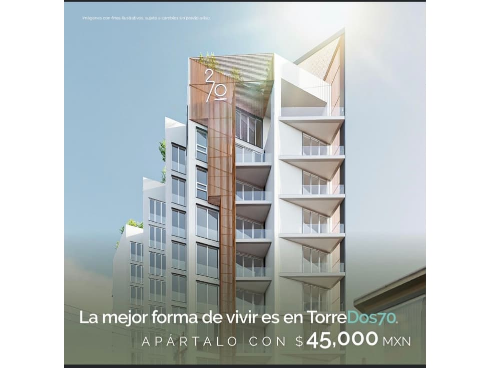 PREVENTA DEPARTAMENTO MODELO EPIDOT EN TORRE 270 TIJUANA DESDE - 1