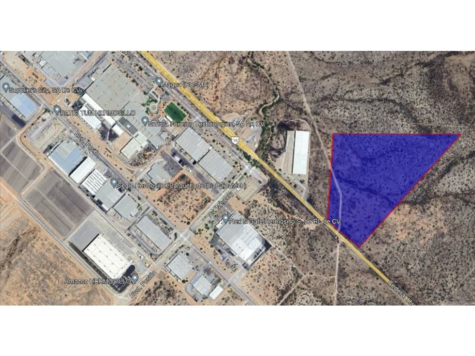 Terreno en Venta Parque Industrial Hermosillo, Sonora. - 1