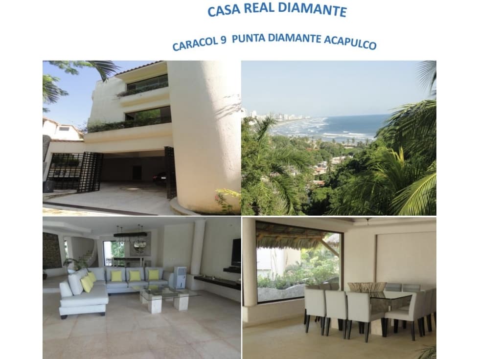 VENTA CASA EXCLUISIVO FRACC REAL DIAMANTE ACAPULCO HERMOSA VISTA - 1