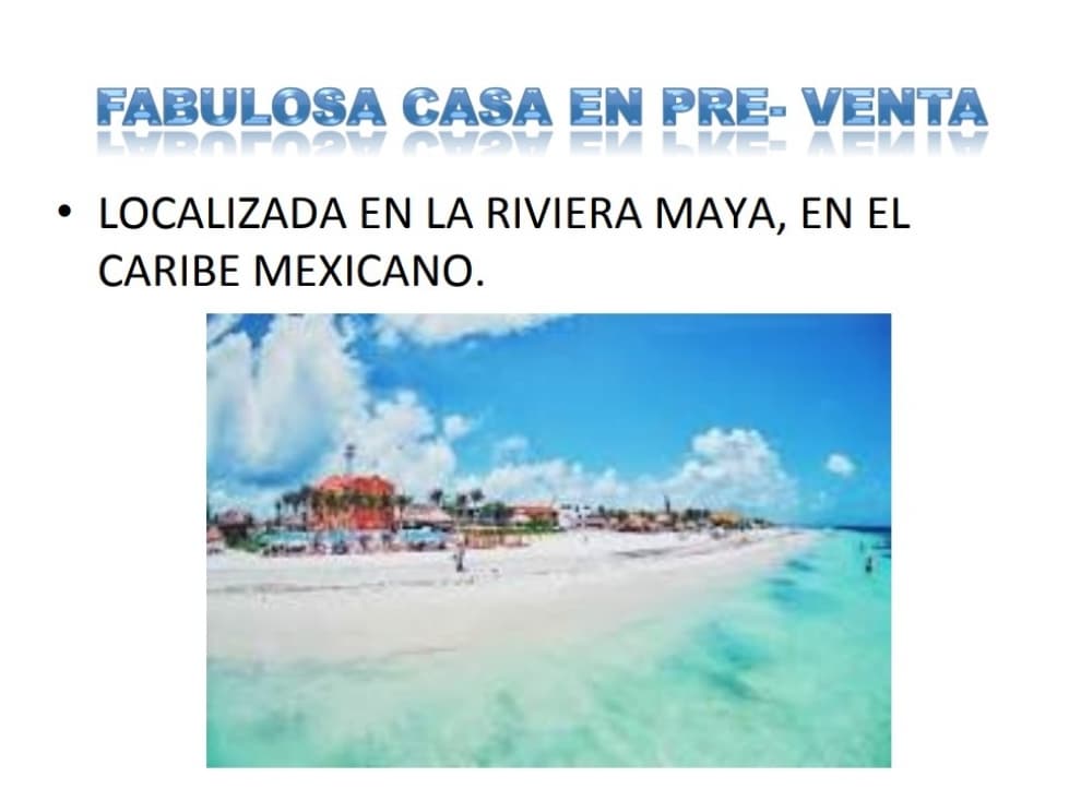 Casa en Pre Venta en Residencial PUNTARENA , Puerto Morelos - 1