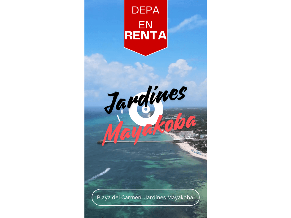 Renta Departamento Amueblado Mayakoba $15mil Playa del Carmen - 1