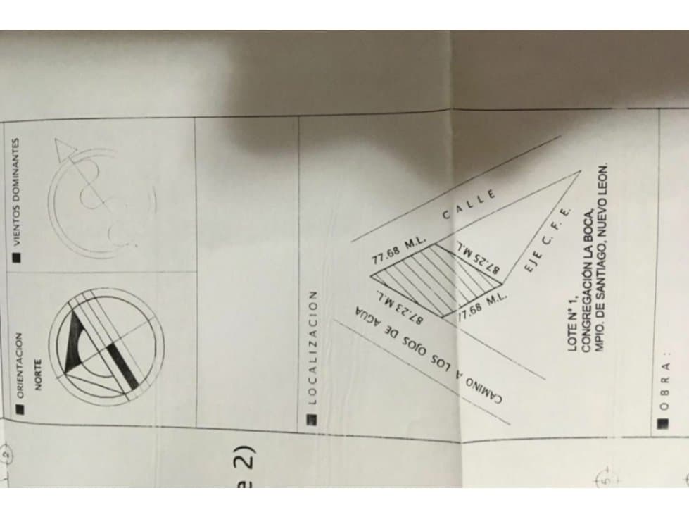 LGM Terreno Venta Las Tinajas-Santiago N.L. - 1